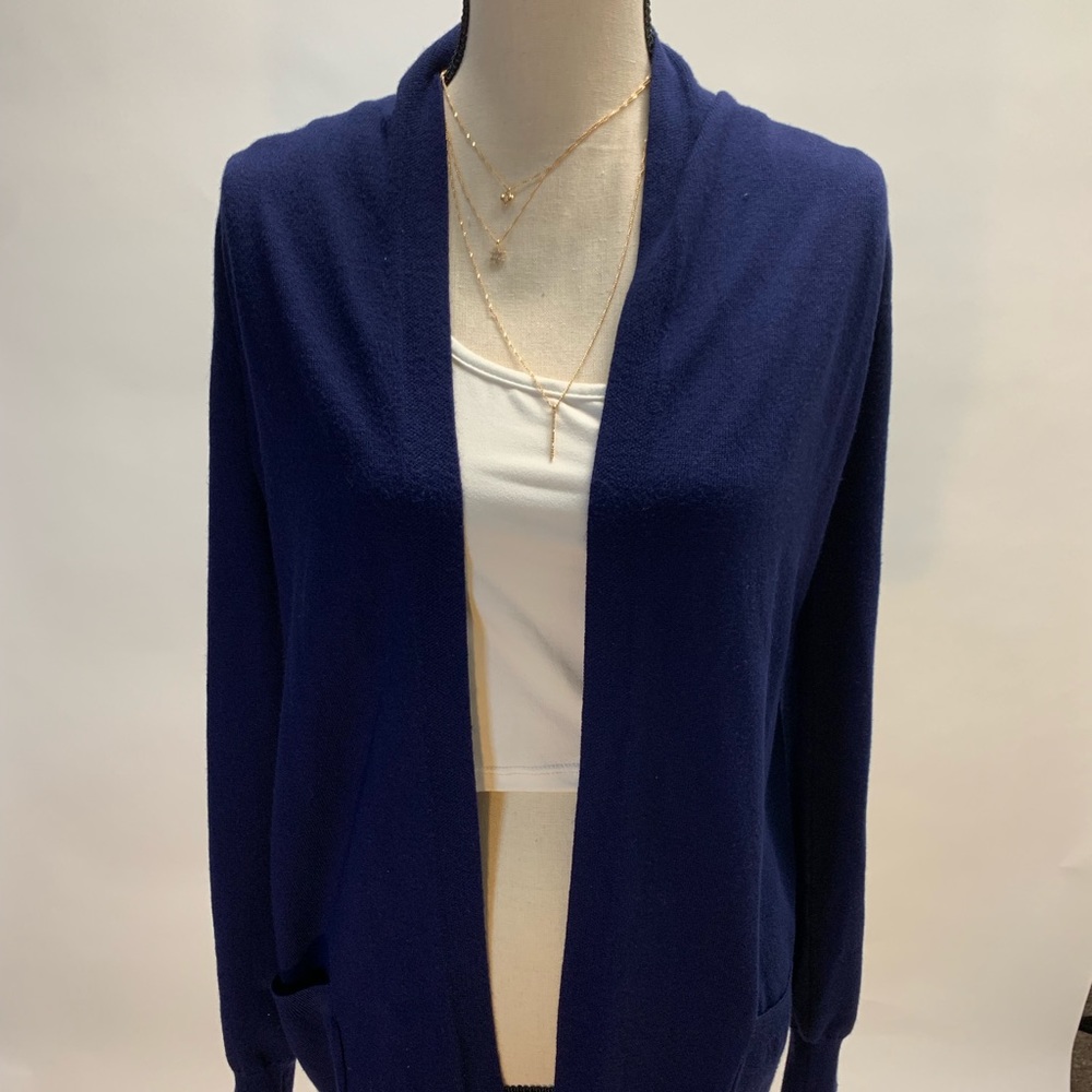 Blue cardigan